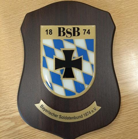 BSB Wappen auf Wandbrett